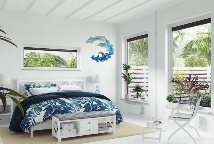 Dolphins Metal Wall Art Next Innovations Indigo Pool Patio BBQ