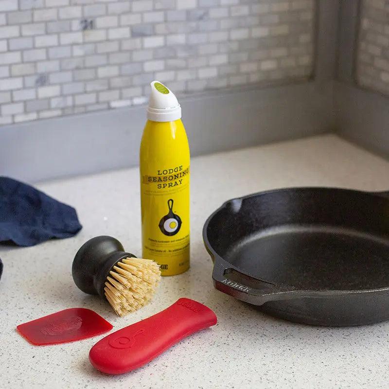 Lodge Seasoned Cast Iron Care Kit Lodge Indigo Pool Patio BBQ