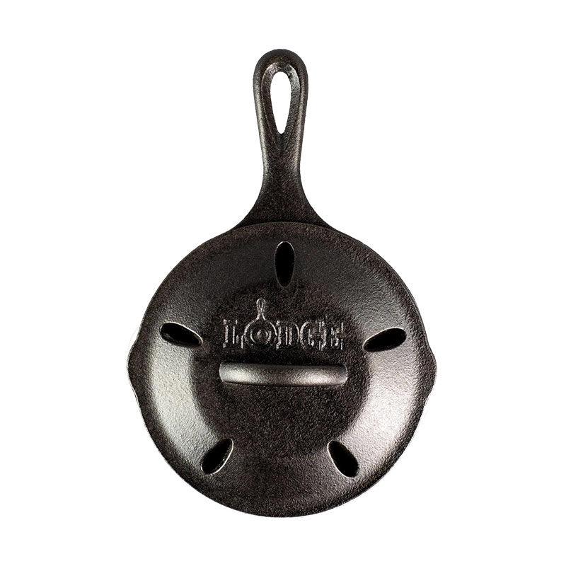 Lodge 6.5" Seasoned Cast Iron Smoker Skillet Lodge Indigo Pool Patio BBQ