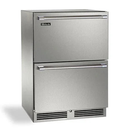 Perlick 24" Signature Series Dual-Zone Outdoor Refrigerator/Freezer Perlick Indigo Pool Patio BBQ