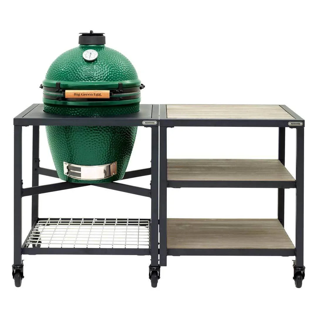 Distressed Acacia Wood Insert for Big Green Egg Modular Nest System - Indigo Pool Patio BBQ
