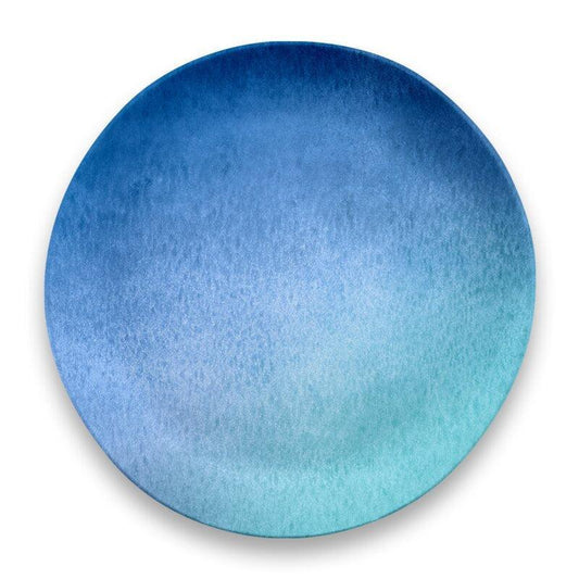 Oceanic Ombre 10.5" Salad Plate TarHong Indigo Pool Patio BBQ