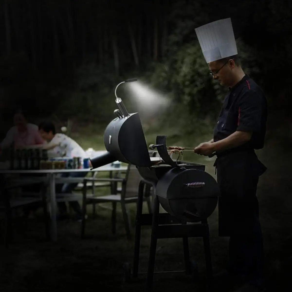Outset Rotating Grill Light Outset Indigo Pool Patio BBQ