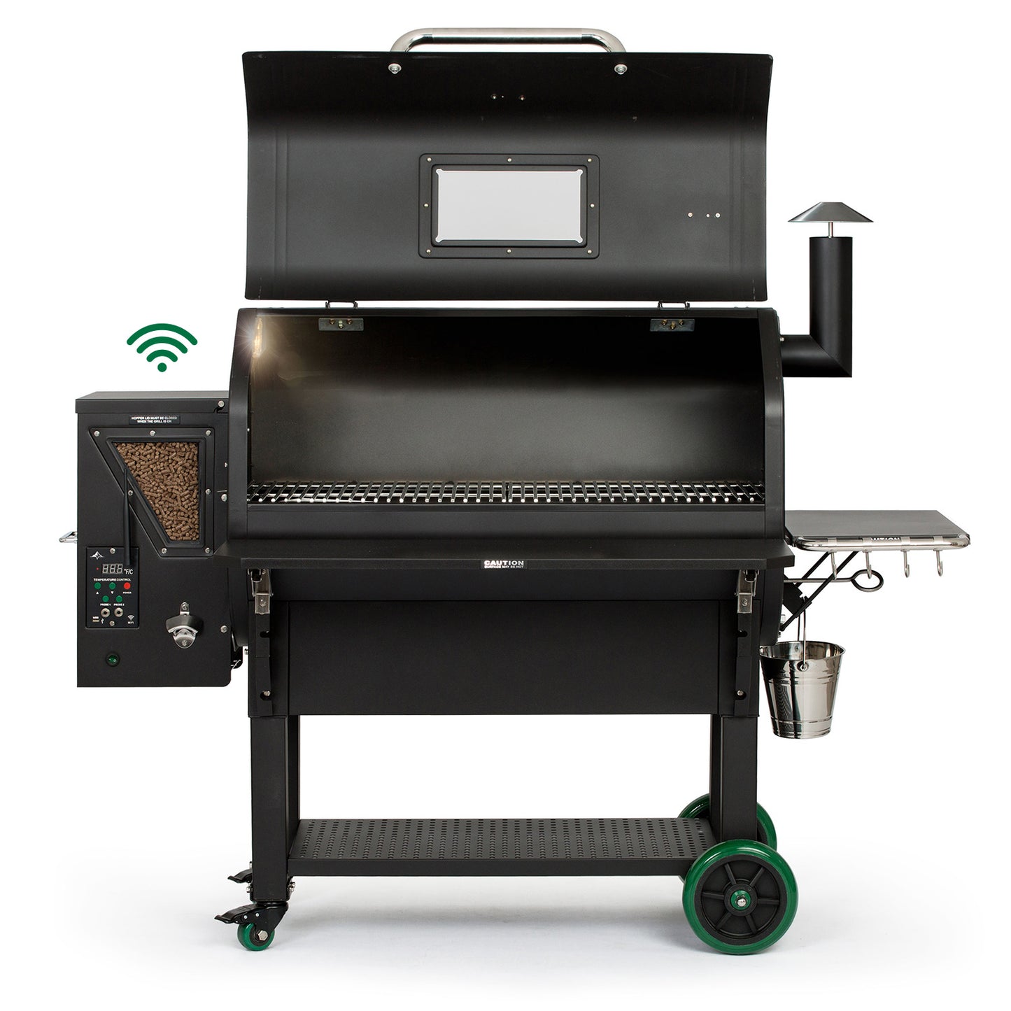 GMG Peak Prime Plus WiFi Green Mountain Grills Indigo Pool Patio BBQ