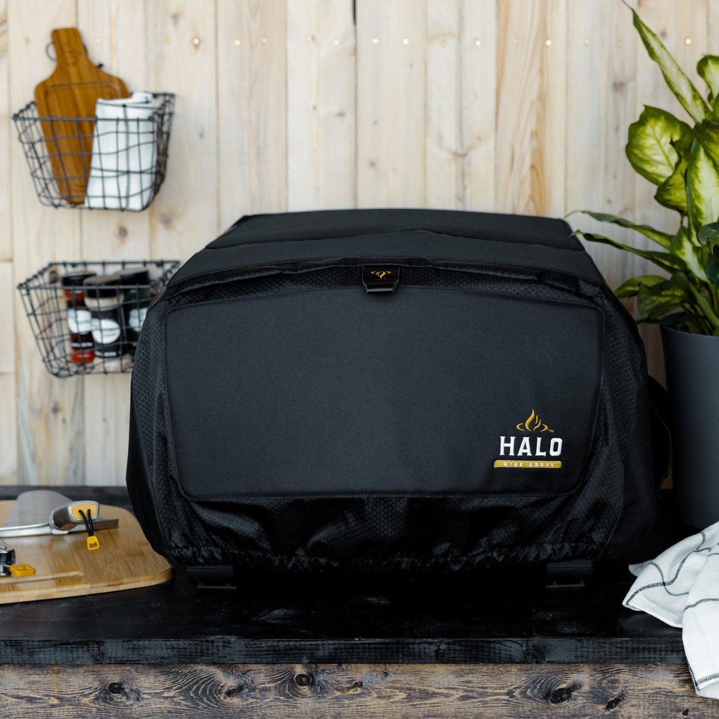 Halo Versa 16 Pizza Oven Cover Indigo Pool Patio BBQ