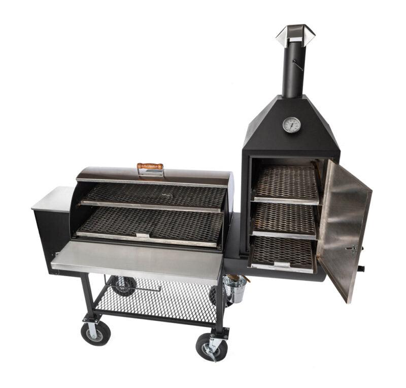 Pitts & Spitts Maverick 1250 w/ Upright Smokebox Pitts & Spitts Indigo Pool Patio BBQ