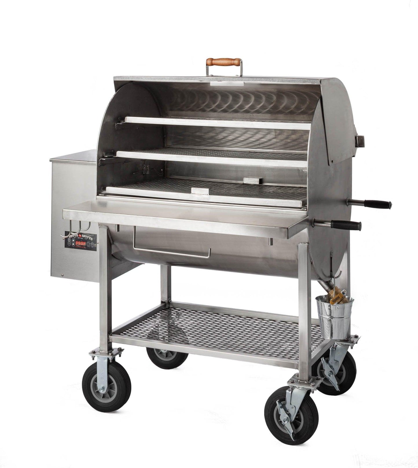 Pitts & Spitts Maverick 2000 Stainless Steel Pellet Grill Pitts & Spitts Indigo Pool Patio BBQ