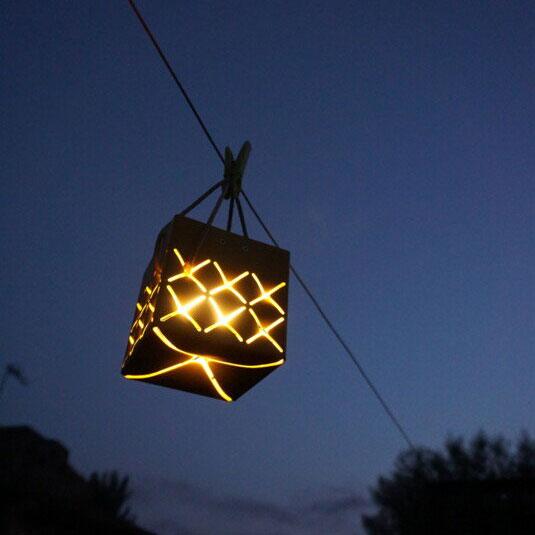 La Lampe Popup Solar Lamp Seaside Casual Indigo Pool Patio BBQ