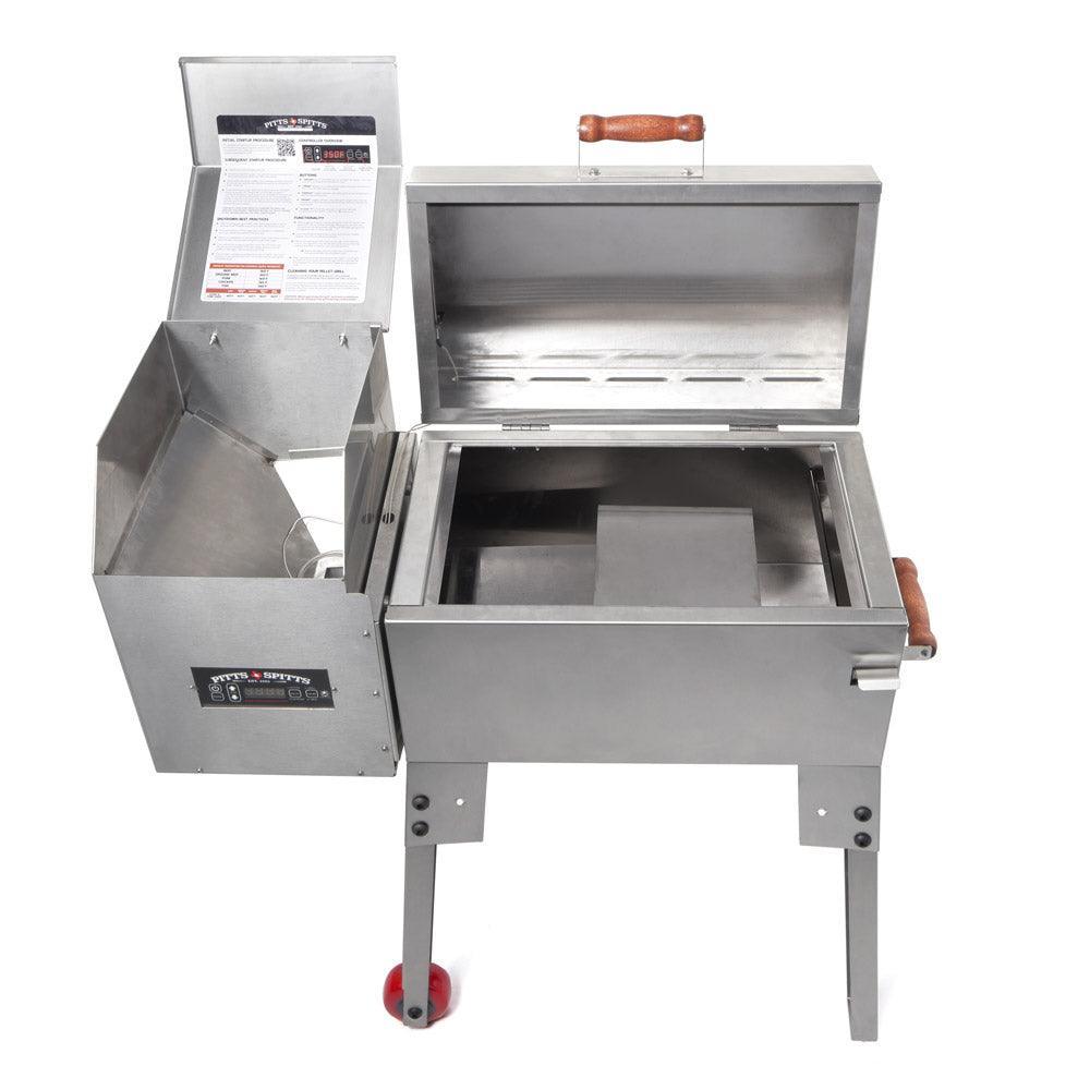 Pitts & Spitts Rendezvous Portable Travel Pellet Grill Pitts & Spitts Indigo Pool Patio BBQ