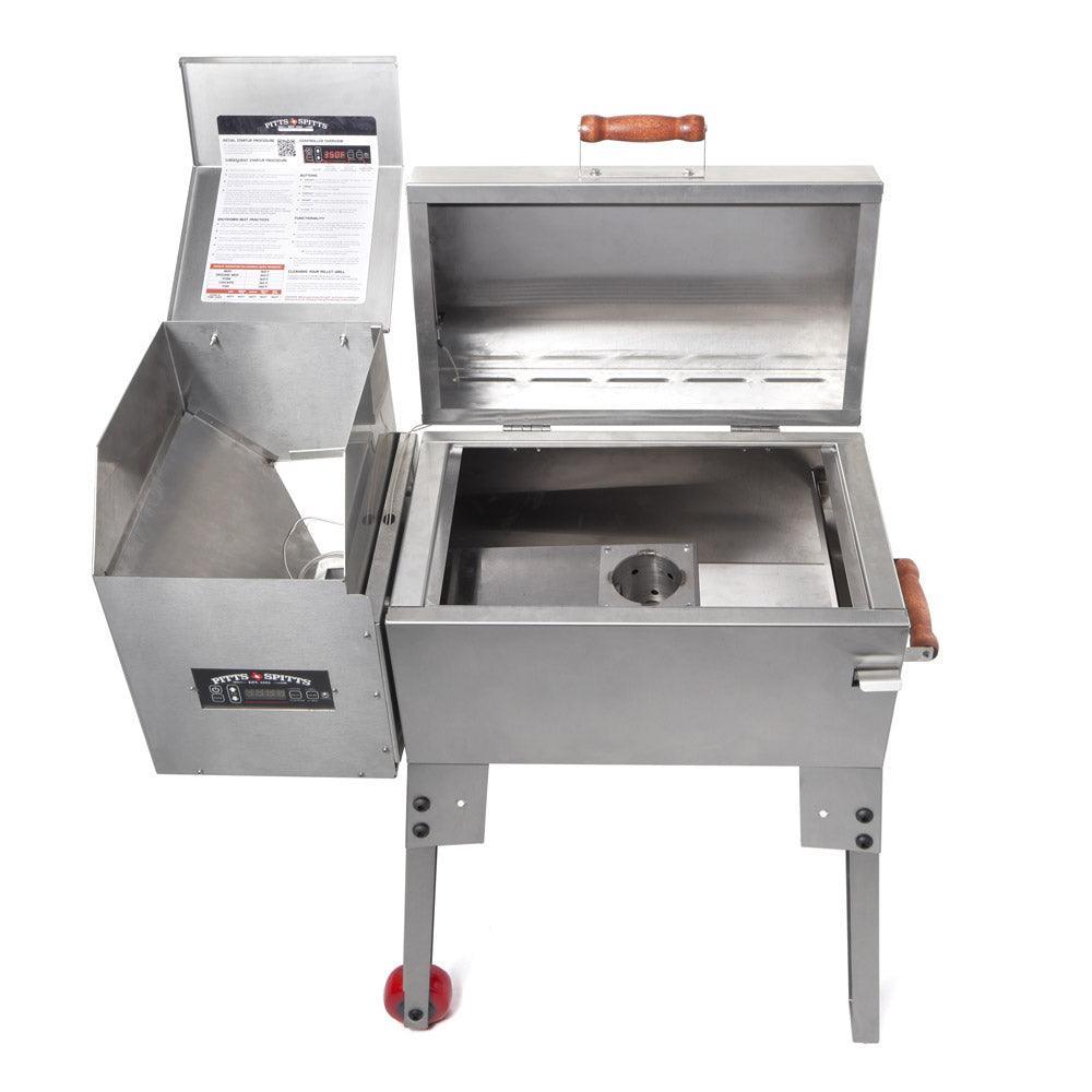 Pitts & Spitts Rendezvous Portable Travel Pellet Grill Pitts & Spitts Indigo Pool Patio BBQ