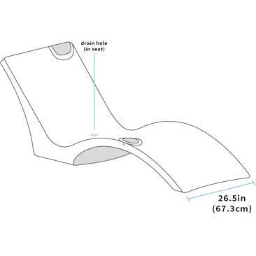 Floating Luxuries Kai Shelf Lounger Set Floating Luxuries Indigo Pool Patio BBQ