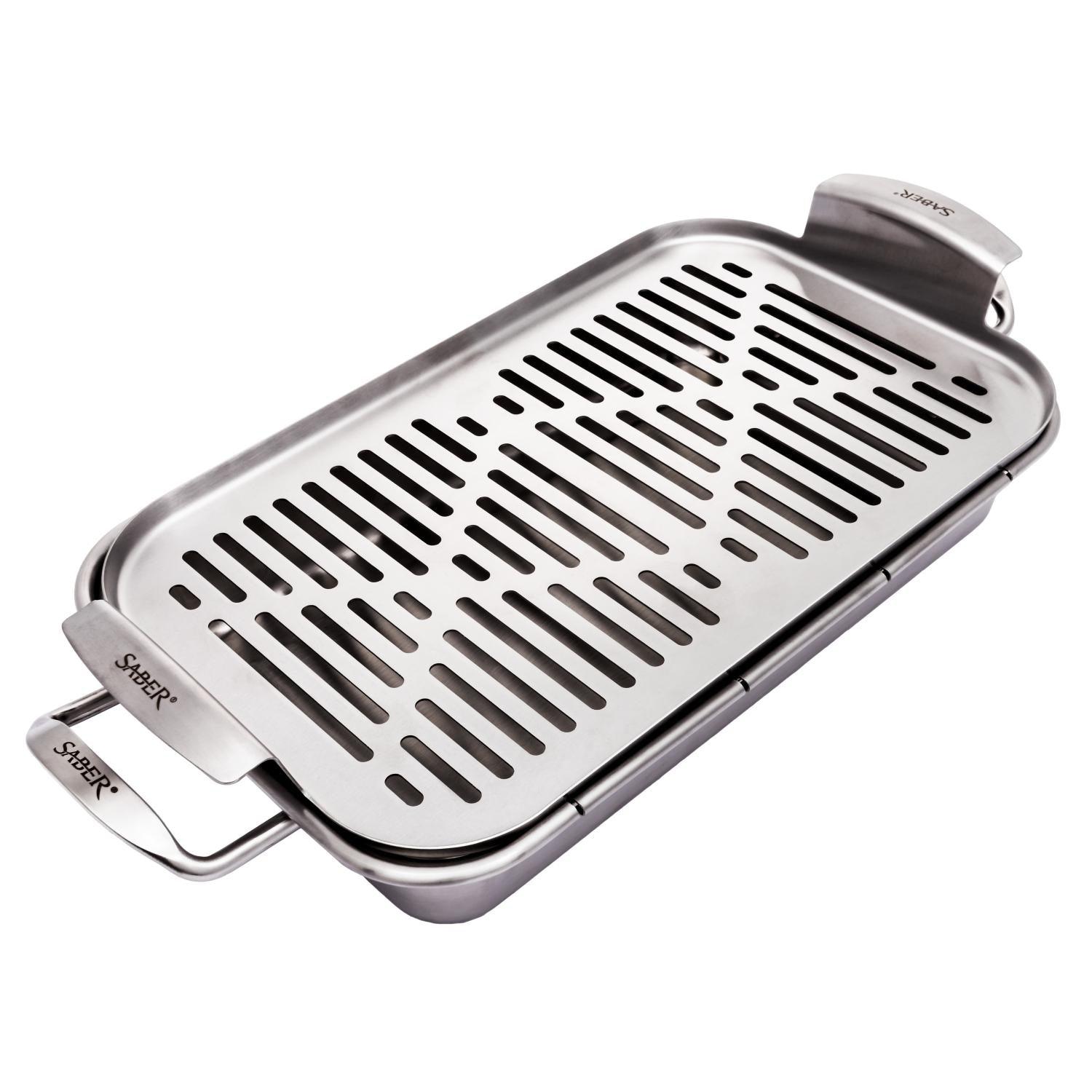 Saber EZ Grilling System Set Saber Grills Indigo Pool Patio BBQ
