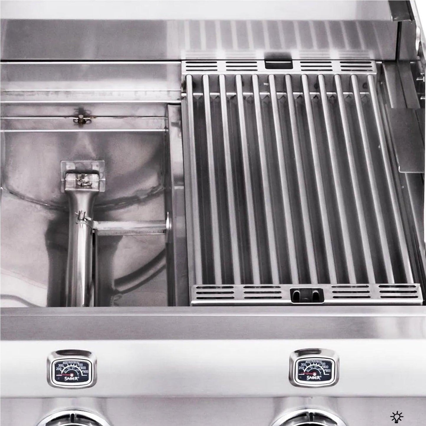 Saber Elite 1500 3-Burner Infrared Gas Grill with Side Burner Saber Grills Indigo Pool Patio BBQ