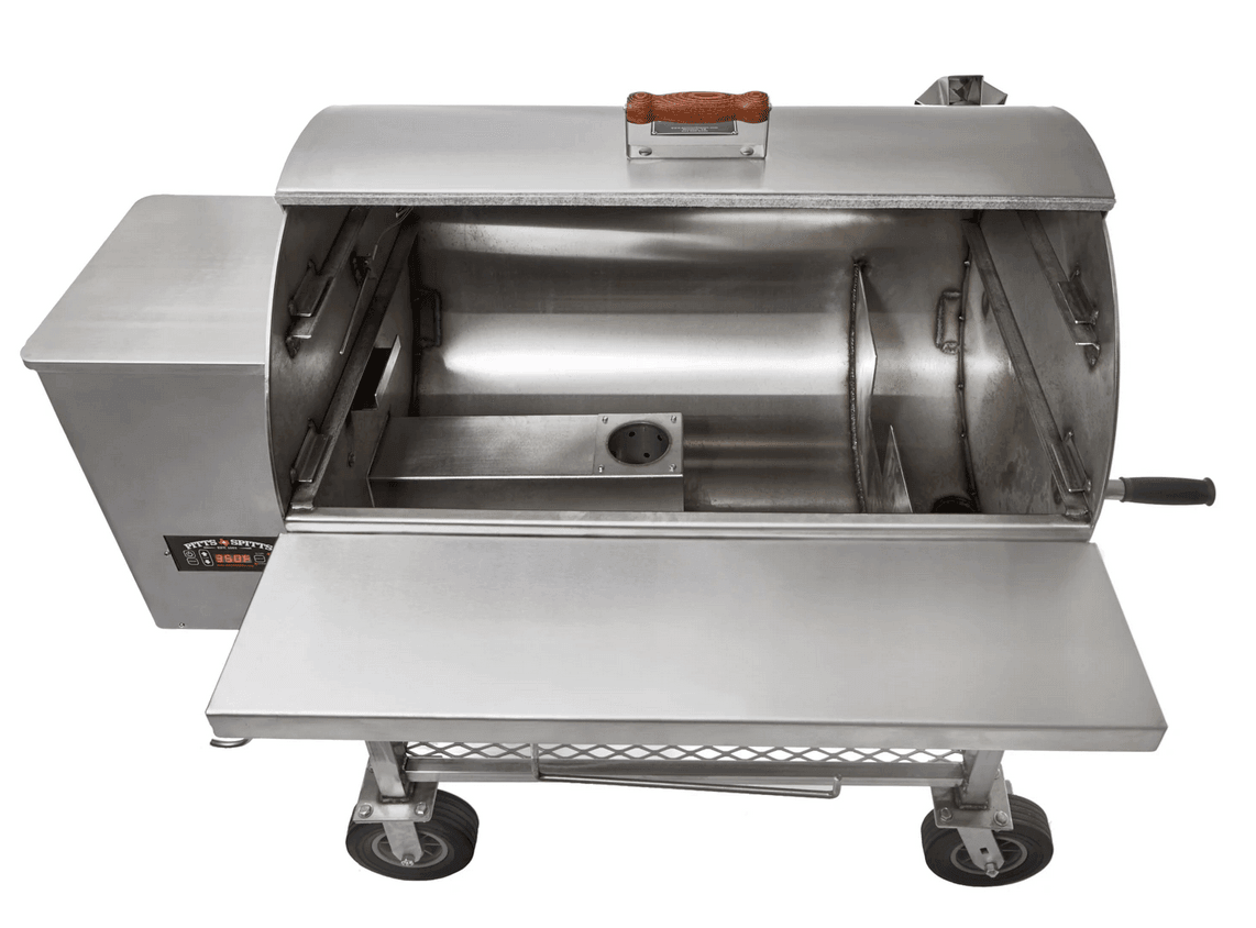 Pitts & Spitts Maverick 1250 Stainless Steel Pellet Grill Pitts & Spitts Indigo Pool Patio BBQ
