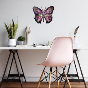 Patchouli Butterfly 3D Metal Wall Art Next Innovations Indigo Pool Patio BBQ