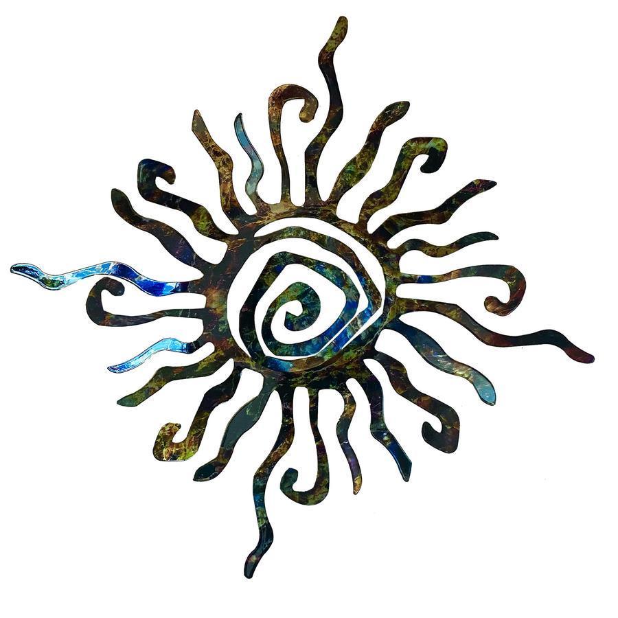 Southwestern Sun Metal Wall Art Next Innovations Indigo Pool Patio BBQ