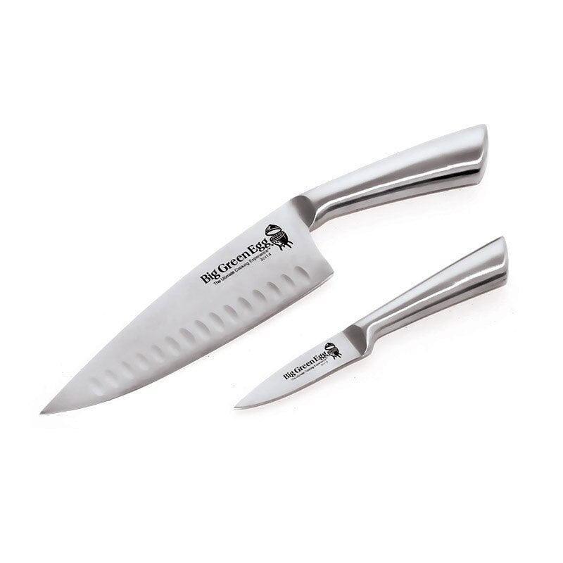 Big Green Egg Stainless Steel Knife Set Big Green Egg Indigo Pool Patio BBQ