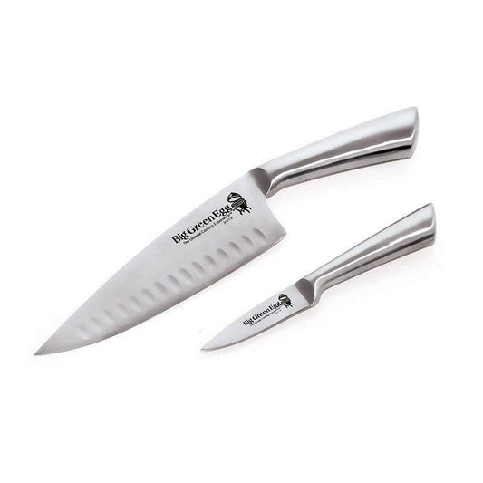 Big Green Egg Stainless Steel Knife Set Big Green Egg Indigo Pool Patio BBQ