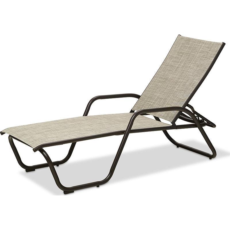 Gardenella Sling Chaise with Arms Telescope Casual Indigo Pool Patio BBQ