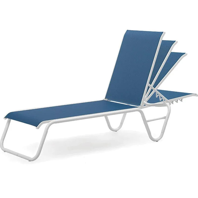 Gardenella Sling Chaise without Arms Telescope Casual Indigo Pool Patio BBQ