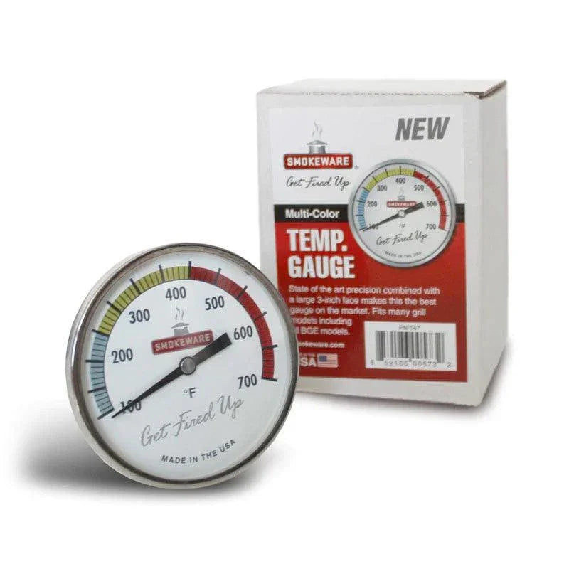 Multi-Color Temperature Gauge for Big Green Eggs Smokeware Indigo Pool Patio BBQ