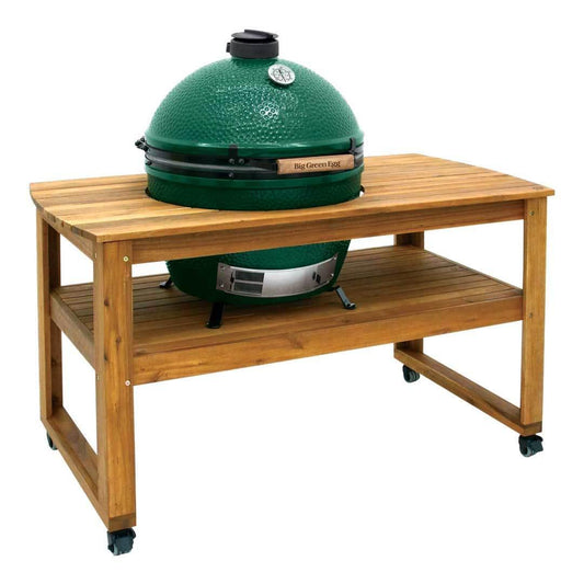 Big Green Egg Acacia Hardwood Tables Big Green Egg Indigo Pool Patio BBQ