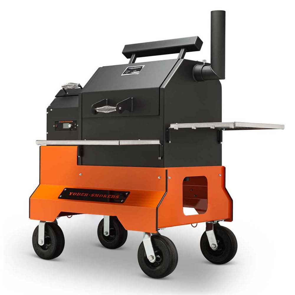 Yoder YS480S Competition Pellet Grill Yoder Smokers Indigo Pool Patio BBQ