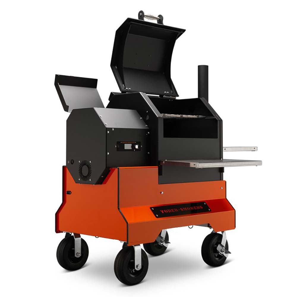 Yoder YS480S Competition Pellet Grill Yoder Smokers Indigo Pool Patio BBQ