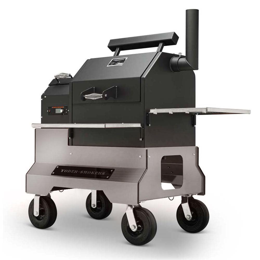 Yoder YS480S Competition Pellet Grill Yoder Smokers Indigo Pool Patio BBQ