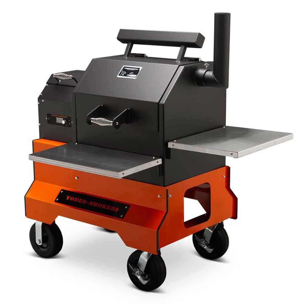 Yoder YS480S Competition Pellet Grill Yoder Smokers Indigo Pool Patio BBQ