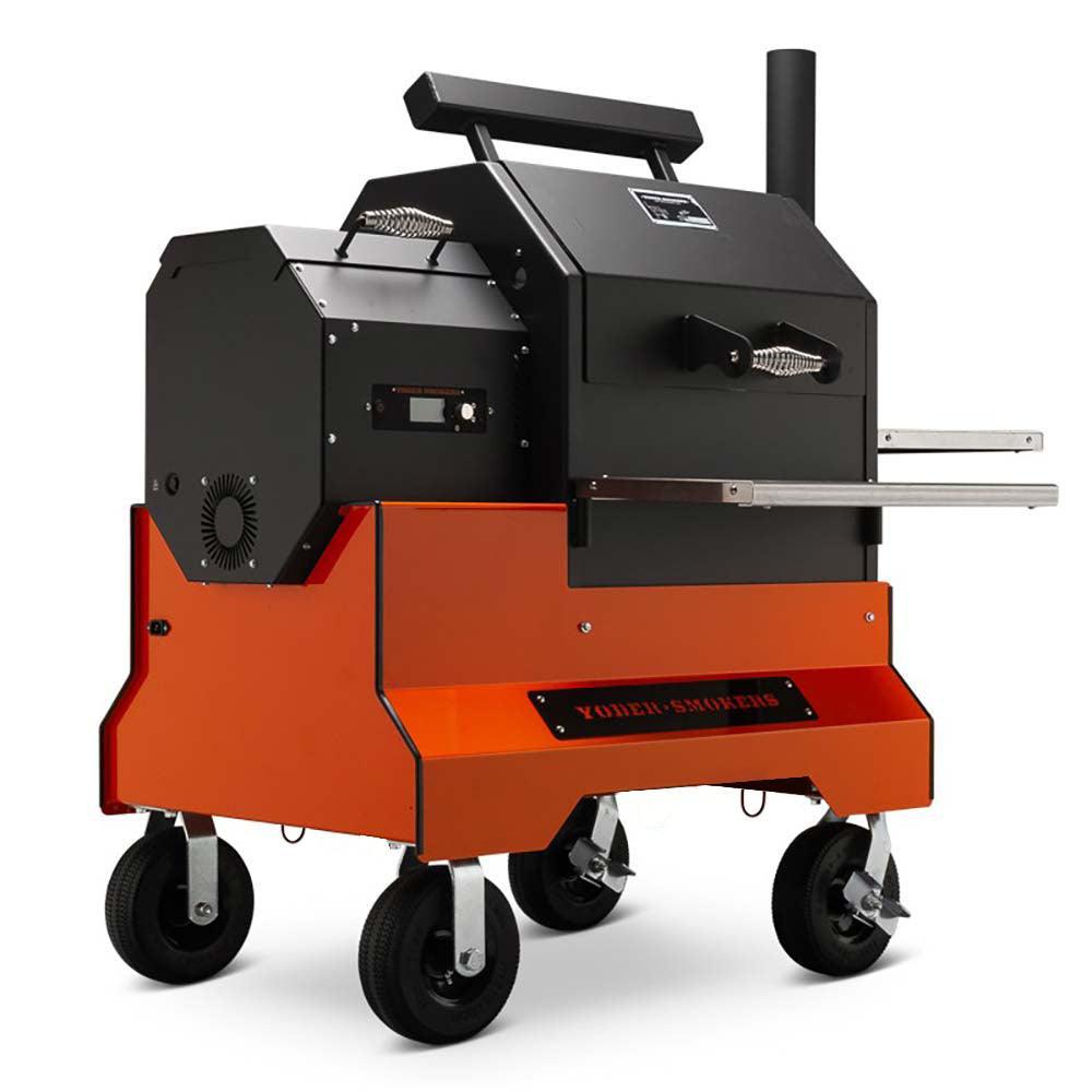 Yoder YS480S Competition Pellet Grill Yoder Smokers Indigo Pool Patio BBQ