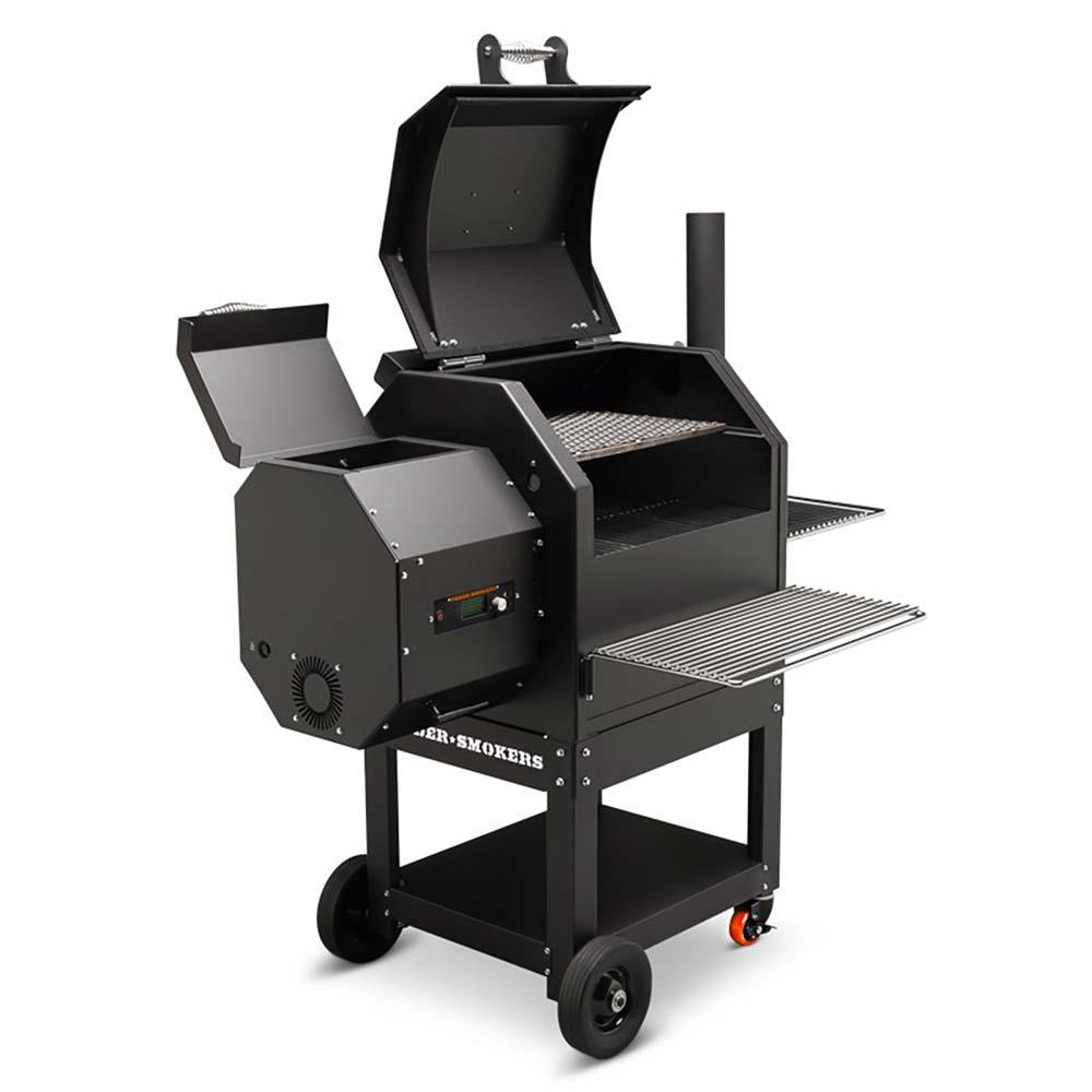 Yoder YS480S Pellet Grill Yoder Smokers Indigo Pool Patio BBQ