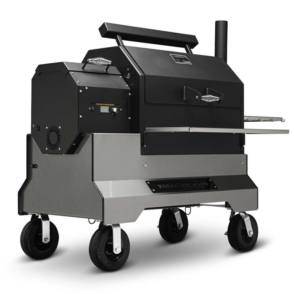 Yoder YS640S Competition Pellet Grill Yoder Smokers Indigo Pool Patio BBQ