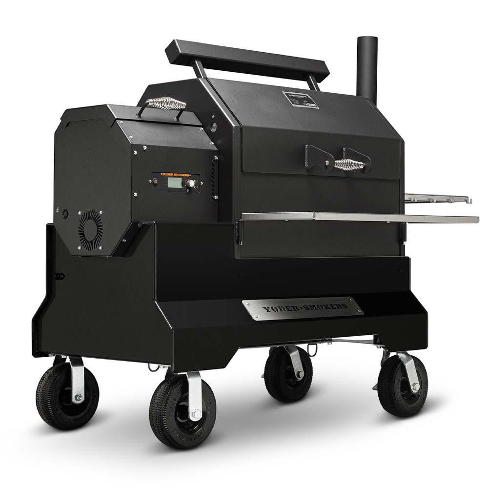 Yoder YS640S Competition Pellet Grill Yoder Smokers Indigo Pool Patio BBQ