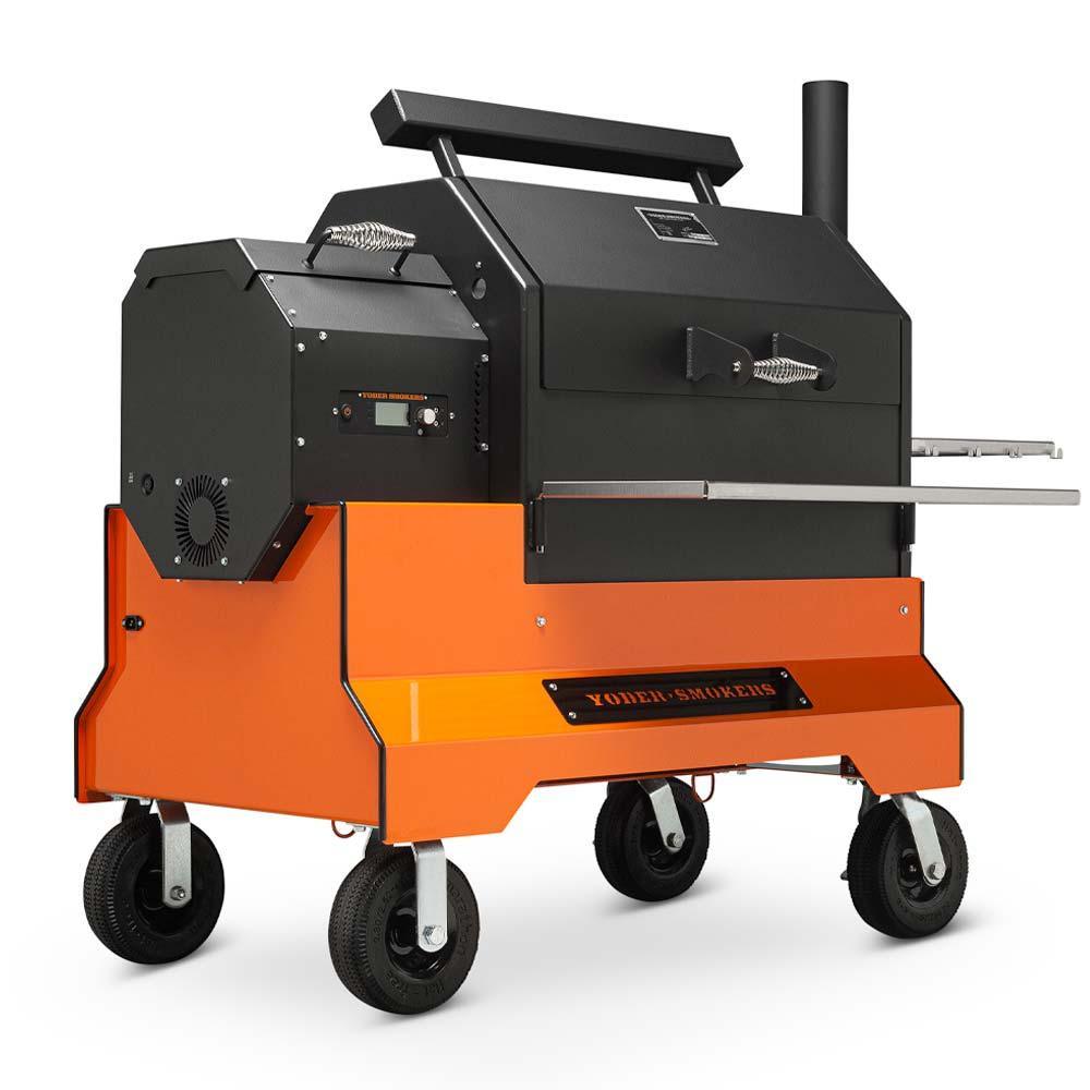 Yoder YS640S Competition Pellet Grill Yoder Smokers Indigo Pool Patio BBQ