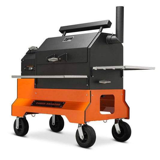 Yoder YS640S Competition Pellet Grill Yoder Smokers Indigo Pool Patio BBQ