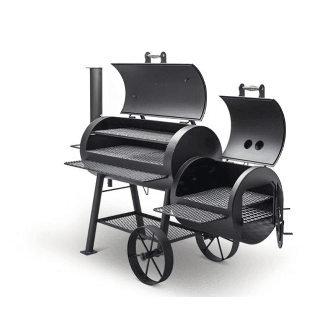 Yoder Loaded Wichita Offset Smoker Yoder Smokers Indigo Pool Patio BBQ