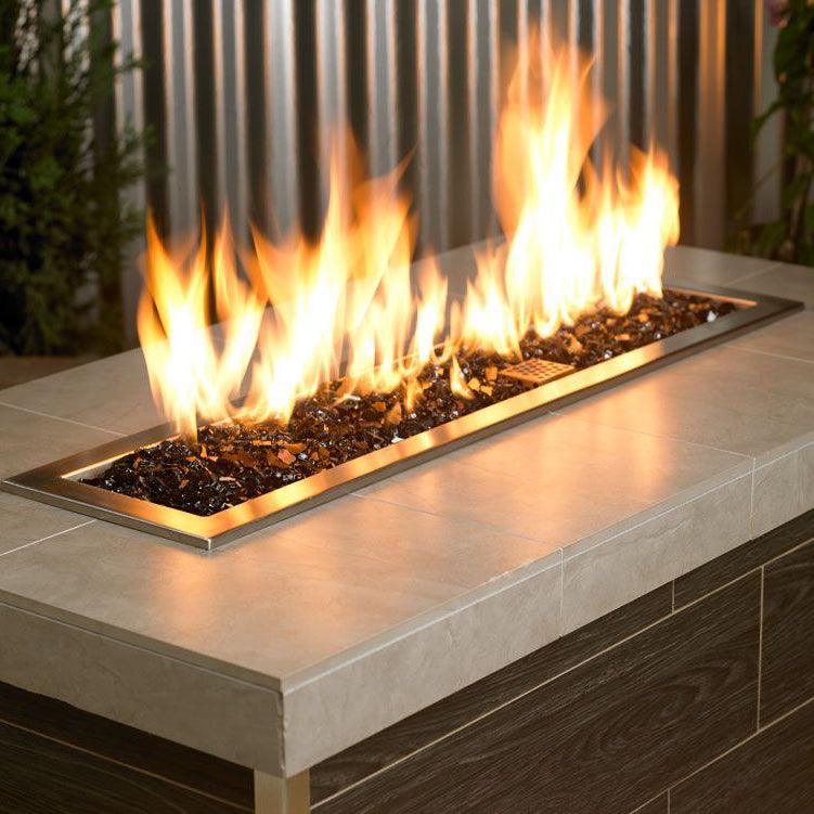 Black 1/4" Fire Glass American Fireglass Indigo Pool Patio BBQ