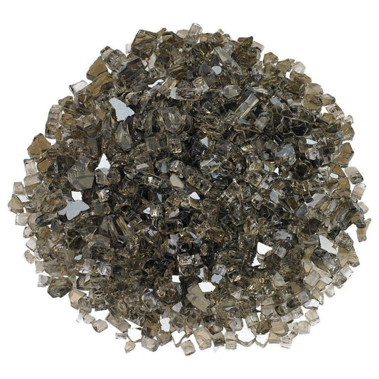 Bronze Reflective 1/4" Fire Glass American Fireglass Indigo Pool Patio BBQ