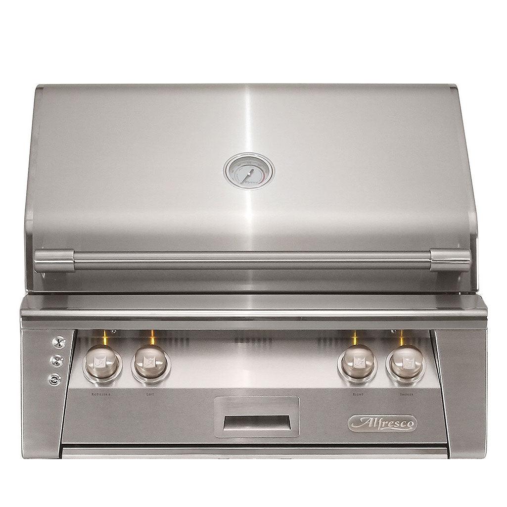 Alfresco 30" Grill with Sear Zone and Rotisserie Alfresco Indigo Pool Patio BBQ