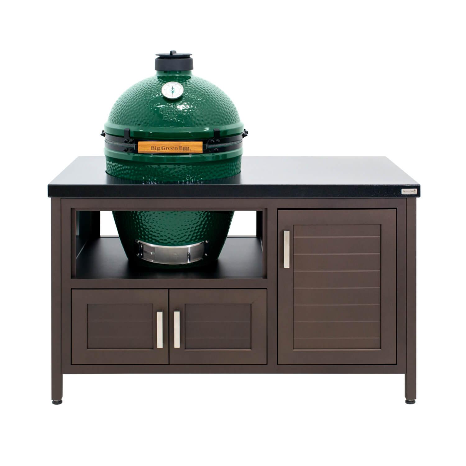 53" Modern Farmhouse-Style Big Green Egg Table Big Green Egg Indigo Pool Patio BBQ