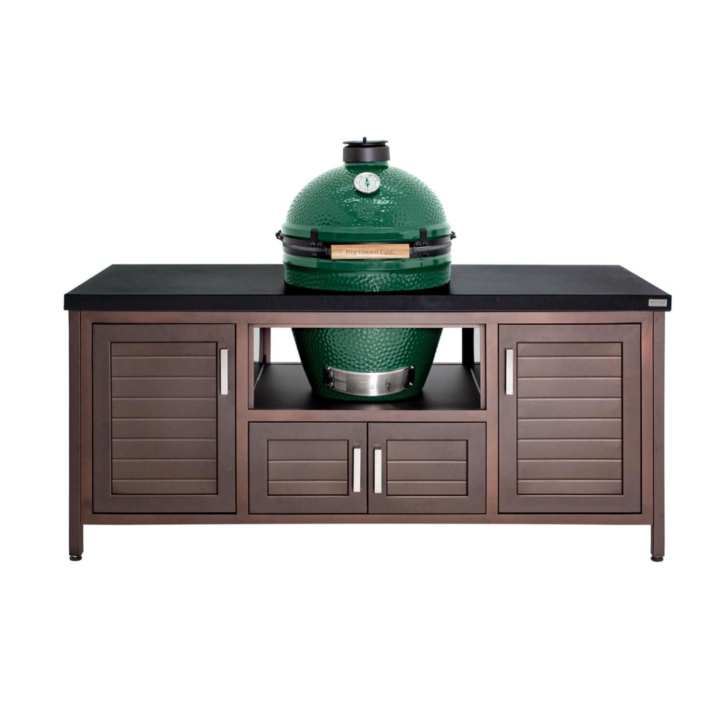 69" Modern Farmhouse-Style Big Green Egg Table - Indigo Pool Patio BBQ