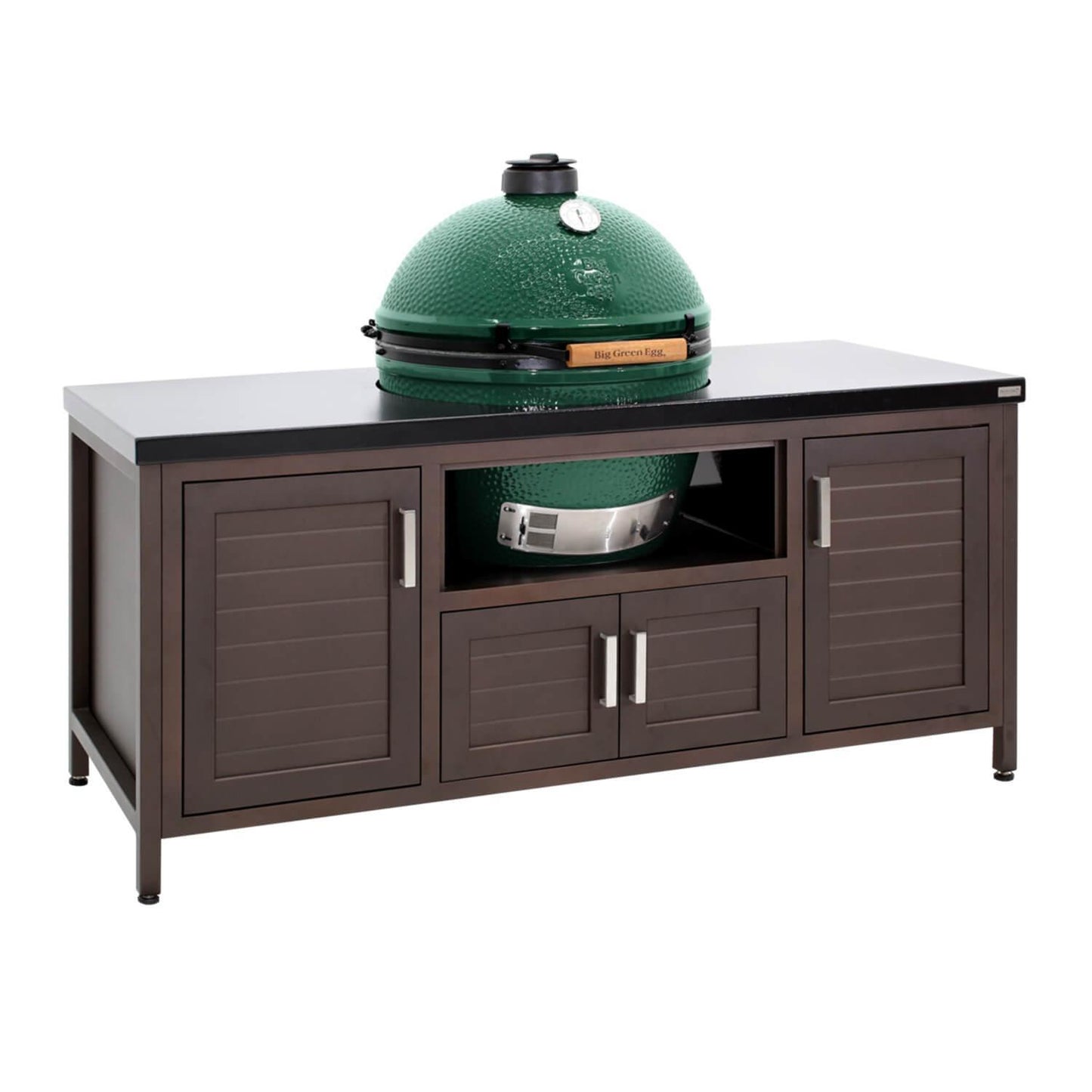 69" Modern Farmhouse-Style Big Green Egg Table - Indigo Pool Patio BBQ