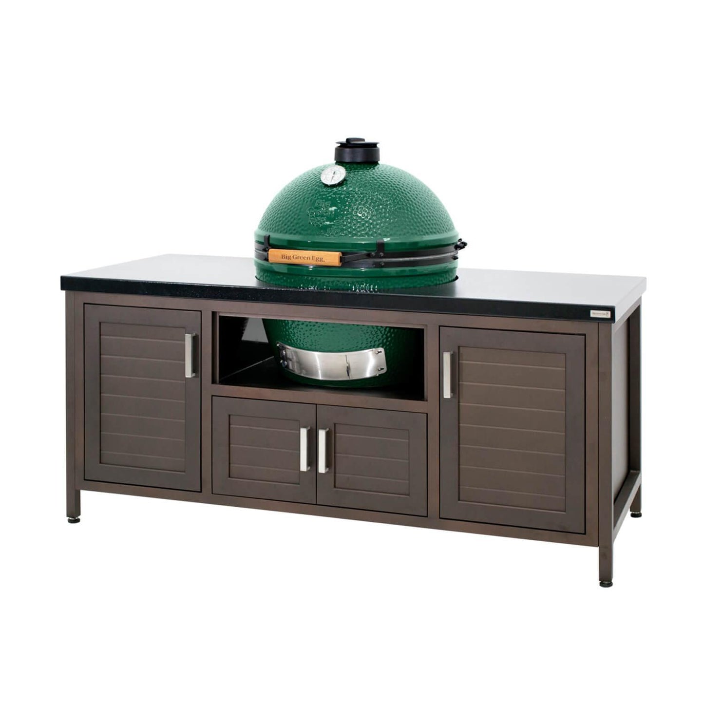 69" Modern Farmhouse-Style Big Green Egg Table - Indigo Pool Patio BBQ