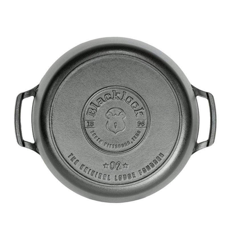 Lodge Blacklock 5.5 Quart Cast Iron Dutch Oven Lodge Indigo Pool Patio BBQ