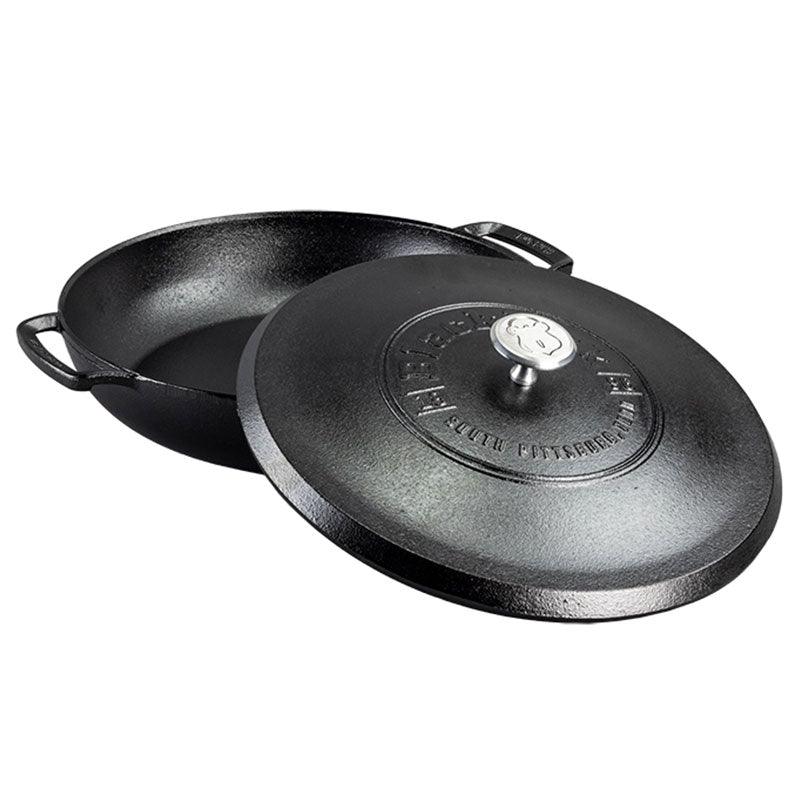 Lodge Blacklock Cast Iron Braiser with Lid Lodge Indigo Pool Patio BBQ