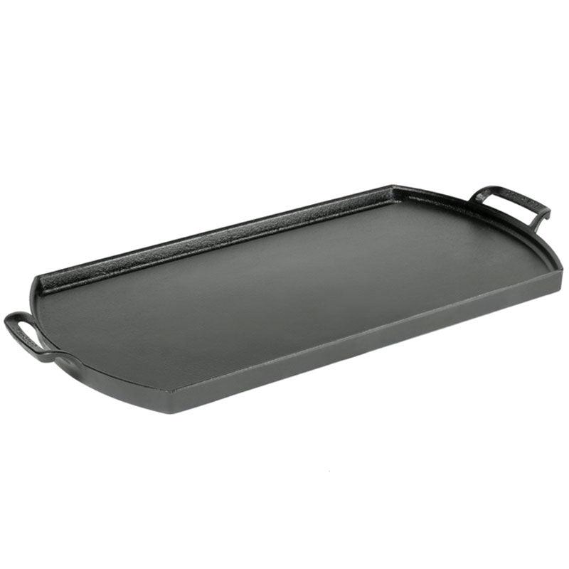 Lodge Blacklock 10 x 20 Inch Cast Iron Double Burner Griddle Lodge Indigo Pool Patio BBQ