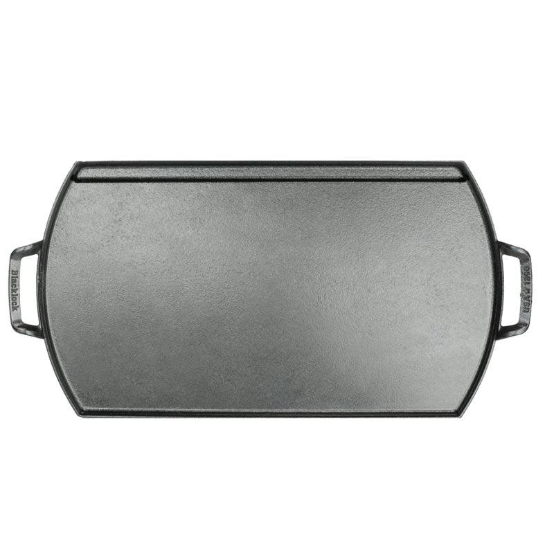 Lodge Blacklock 10 x 20 Inch Cast Iron Double Burner Griddle Lodge Indigo Pool Patio BBQ