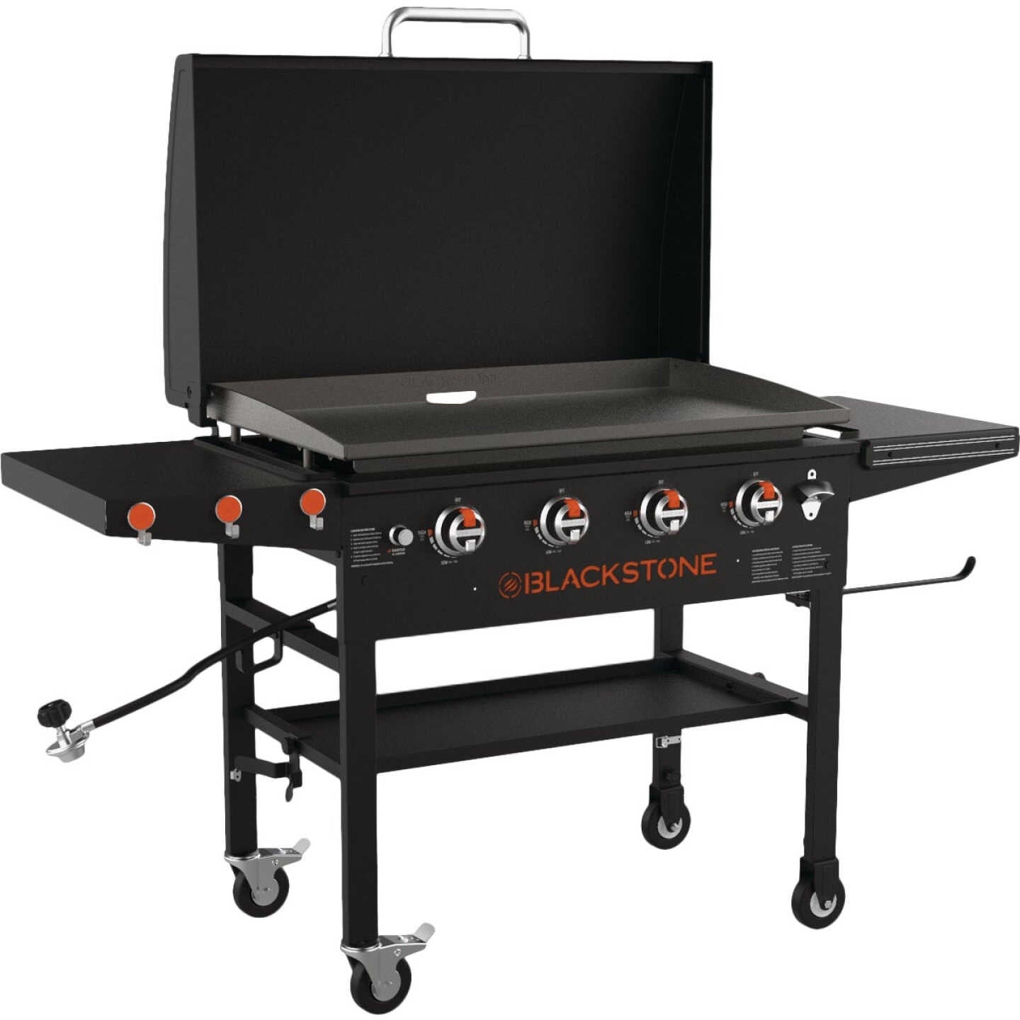 Blackstone 4-Burner 36" Gas Griddle with Hood Blackstone Indigo Pool Patio BBQ
