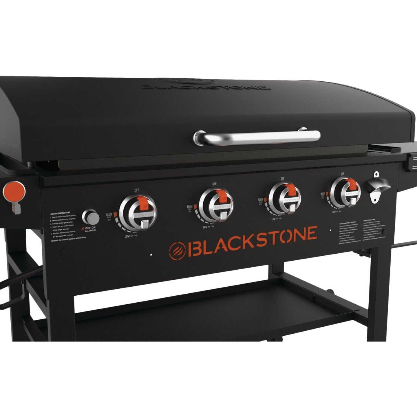 Blackstone 4-Burner 36" Gas Griddle with Hood Blackstone Indigo Pool Patio BBQ